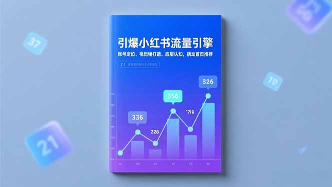 引爆小红书流量引擎，账号定位、视觉锤打造、底层认知，撬动首页推荐  
						