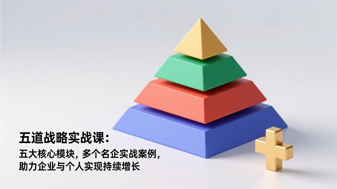 五道战略实战课：五大核心模块，多个名企实战案例，助力企业与个人实现持续增长  
						