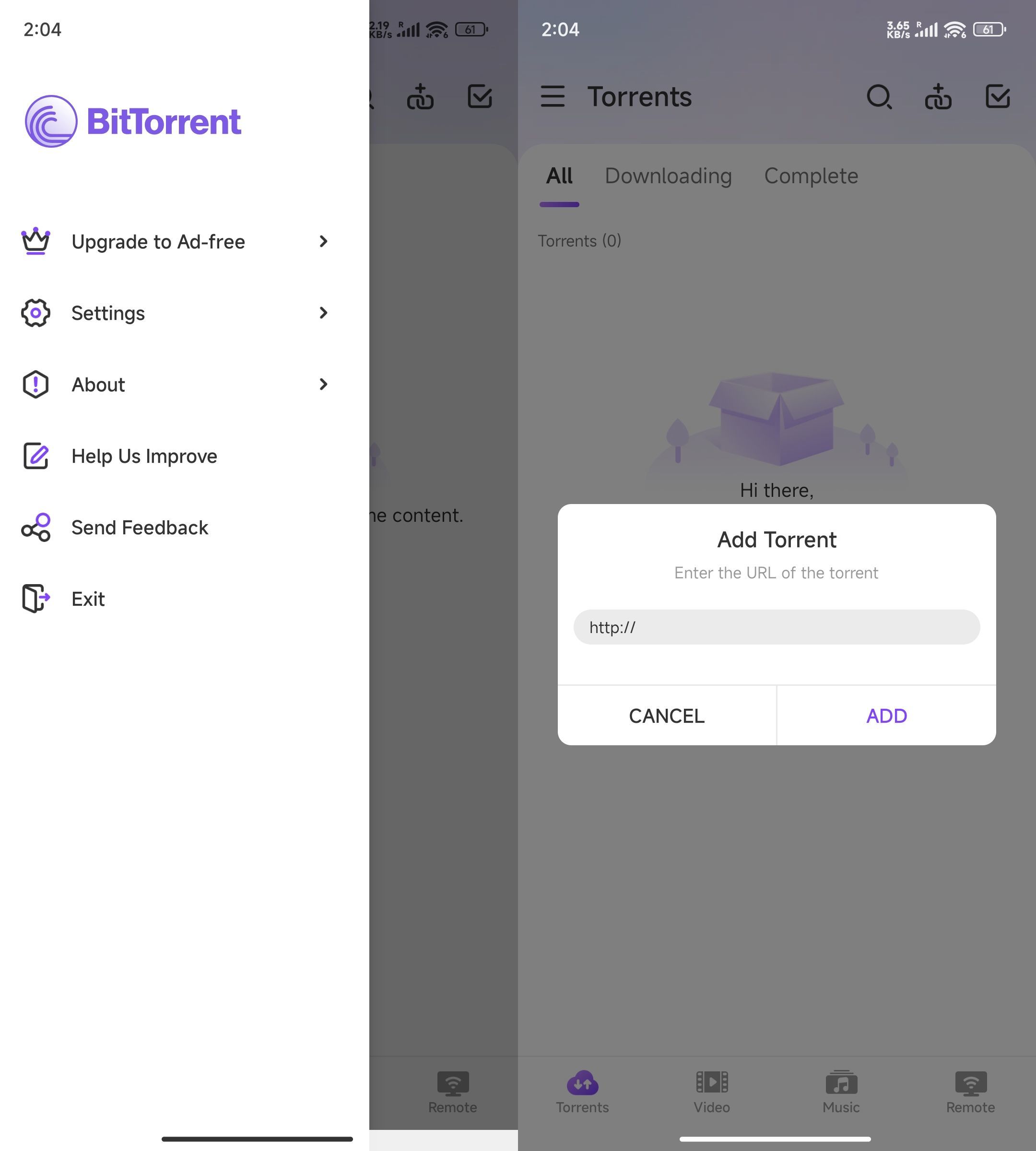 安卓BitTorrent种子下载播放v8.2.58高级版 
						