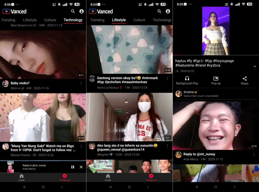 Vanced 第三方油管免登陆 免注册直接看视频 
						