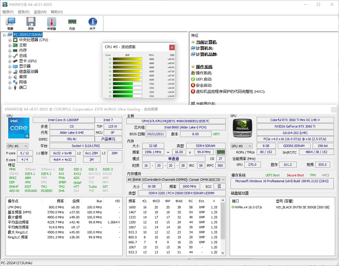 HWiNFO(专业系统信息检测工具) v8.53.6075 多语便携版